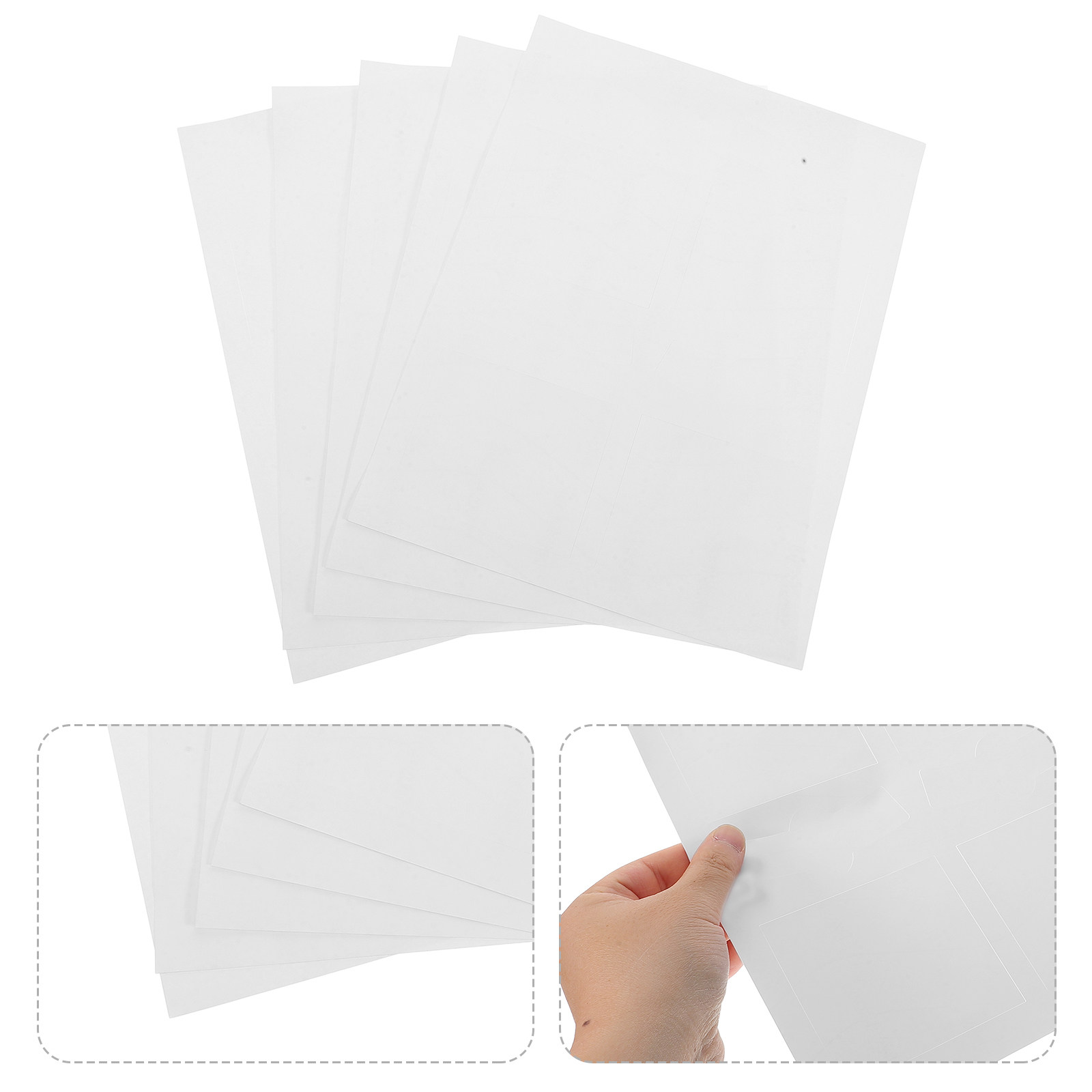 Sticker Label Template - 10 Fogli di Etichette Adesive Impermeabili