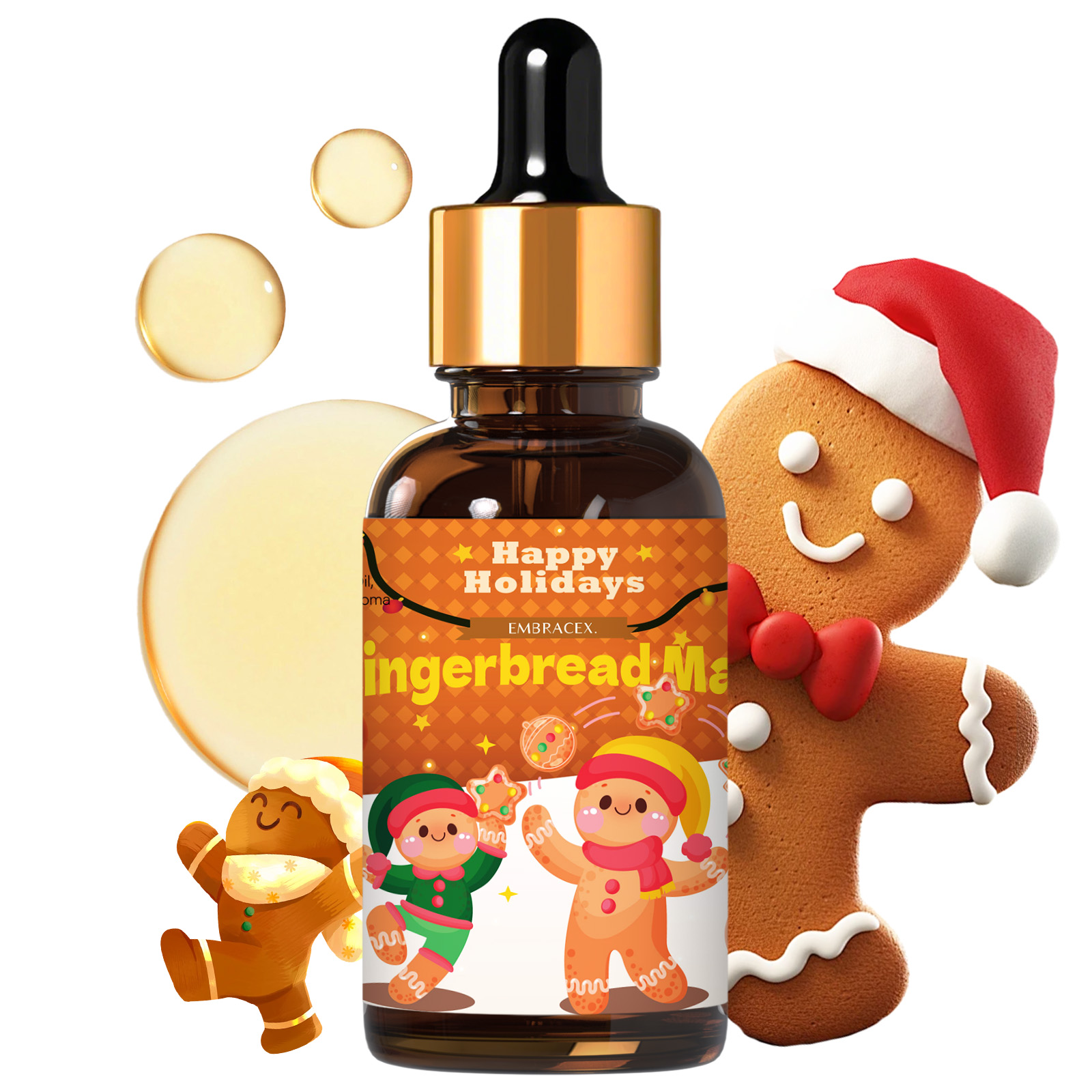 Candle Making Supplies Fragrance Oils - Oli Profumati Gingerbread Man da 30ml,